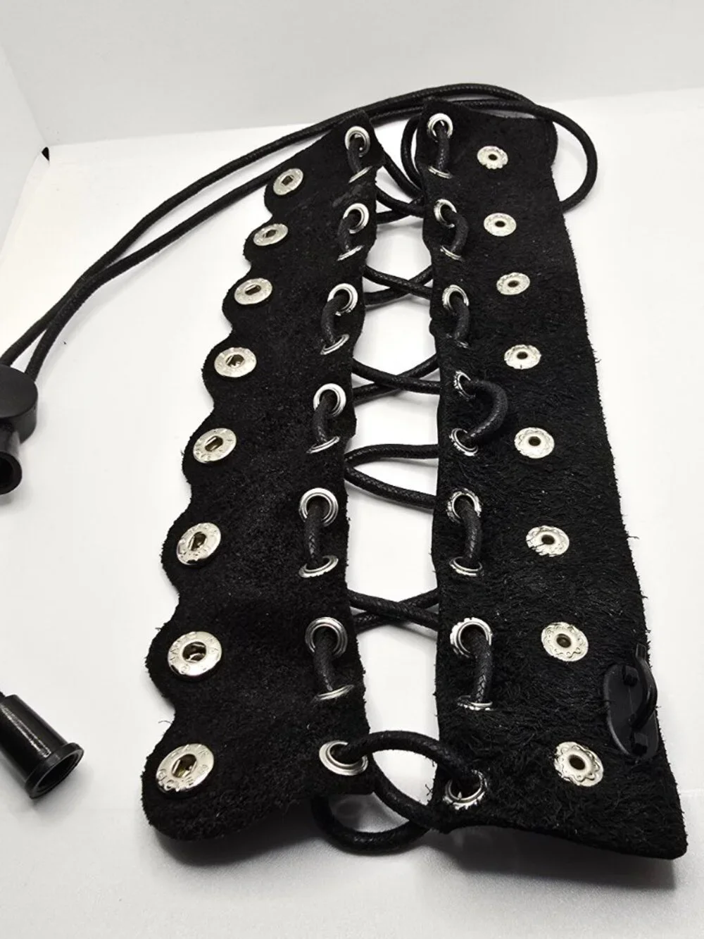 The Original Hair Glove Black Leather 8